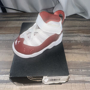 Sold-Jordan Six Rings Size 4C Red and White Kids Shoes Brand New with Box